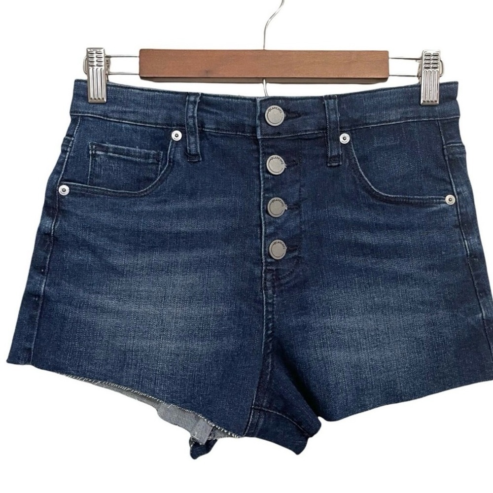 BlankNYC Distressed Denim Shorts Size 32 Dark Wash 3” Inseam